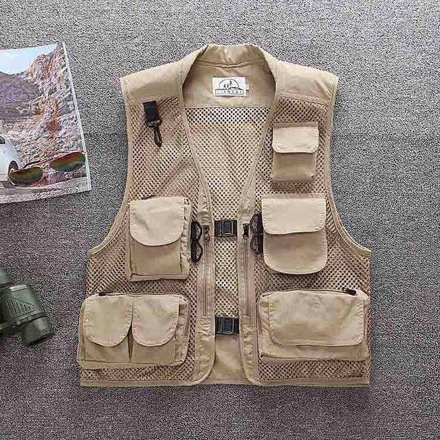 Fishing and Hunting Vest with Multiple Pockets for Outdoor Use