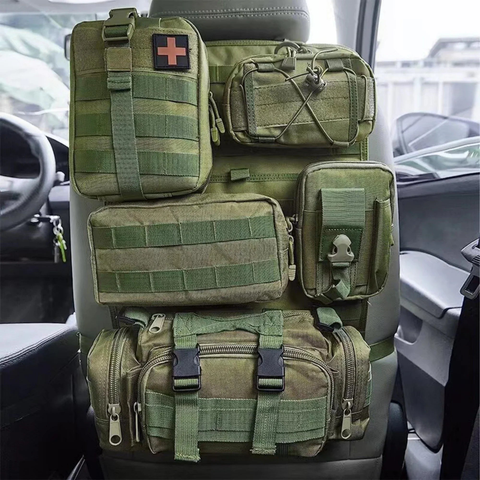 Molle Organizer Bag for Vehicle Backseat – Tactical Storage Solution