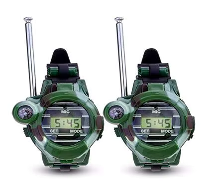7-in-1 Survival Watch with Walkie Talkie for Kids - Camouflage Design