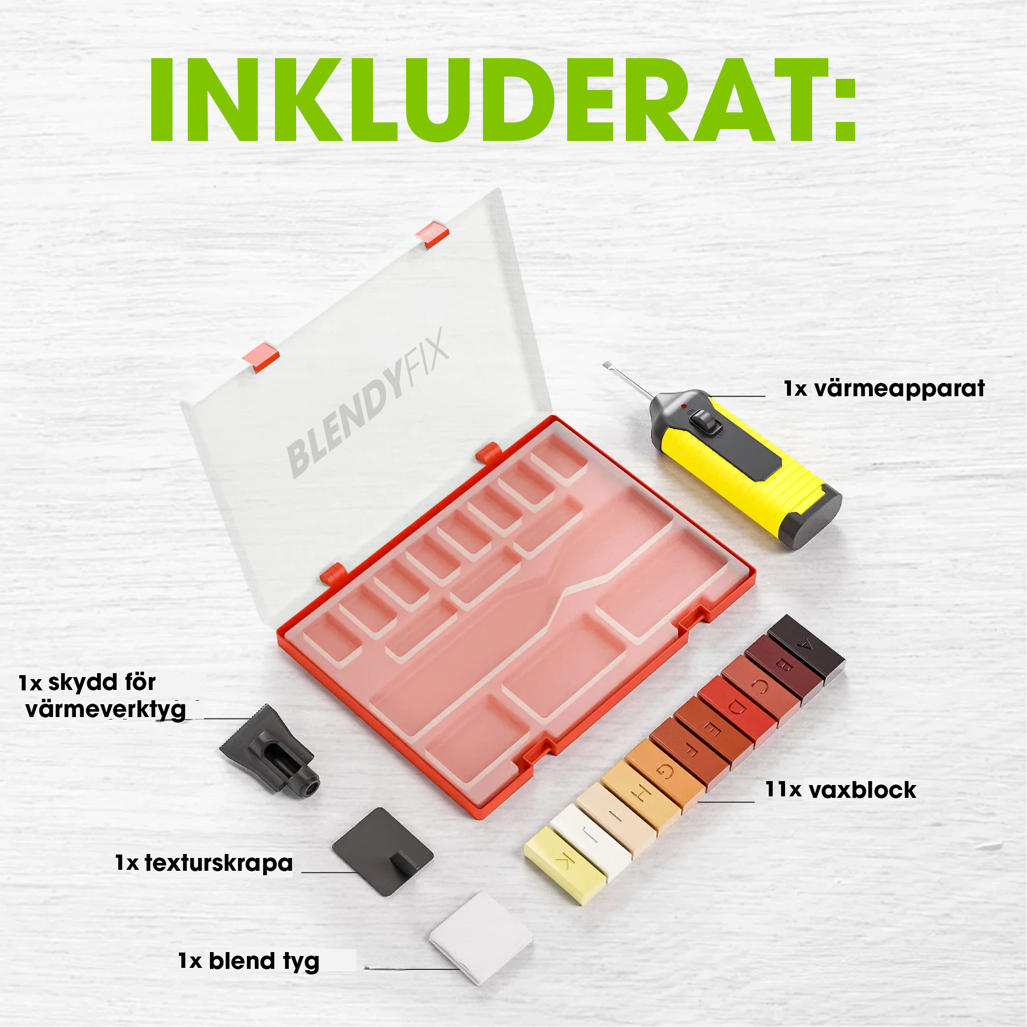 BlendyFix – Repair kit for furniture, moldings, and floors