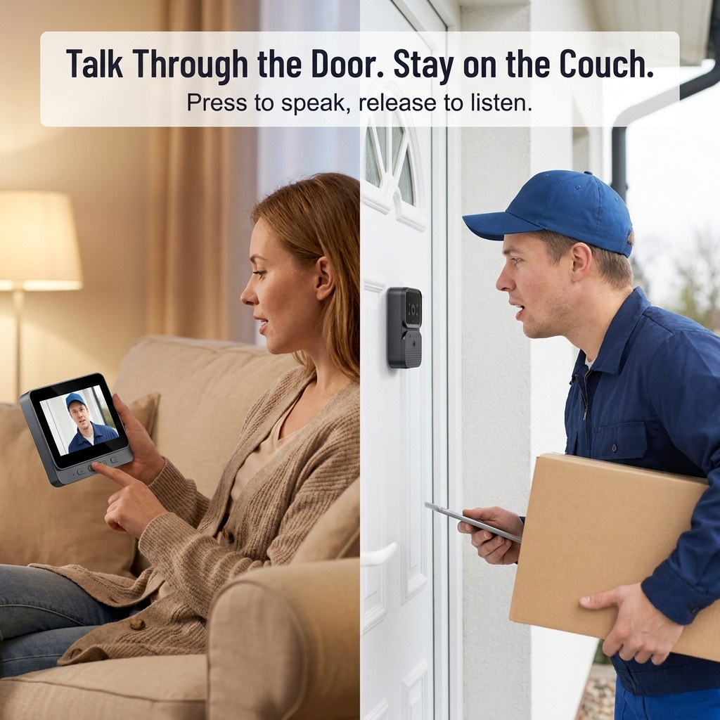 SecureSight™ — See and Talk to Visitors Without WiFi or Monthly Fees