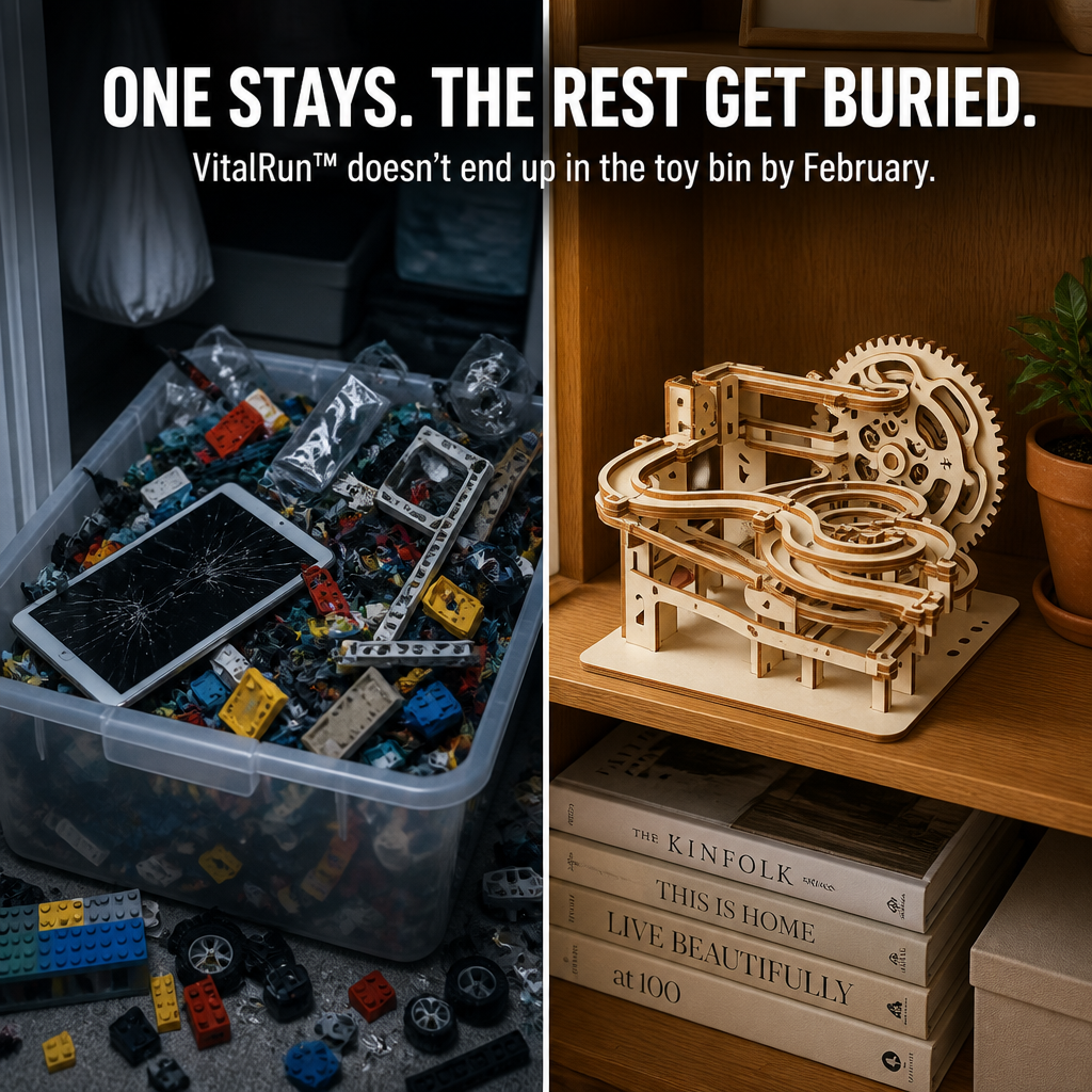 VitalRun™ — Build a Wooden Marble Run That Survives Past February