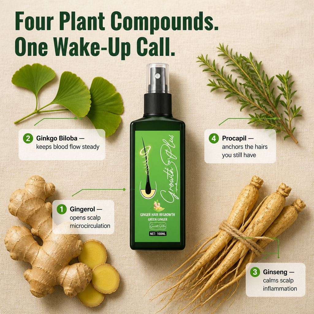 RevivaRoot™ — Reverse Thinning by Waking Up Follicles With Ginger-Powered Scalp Circulation