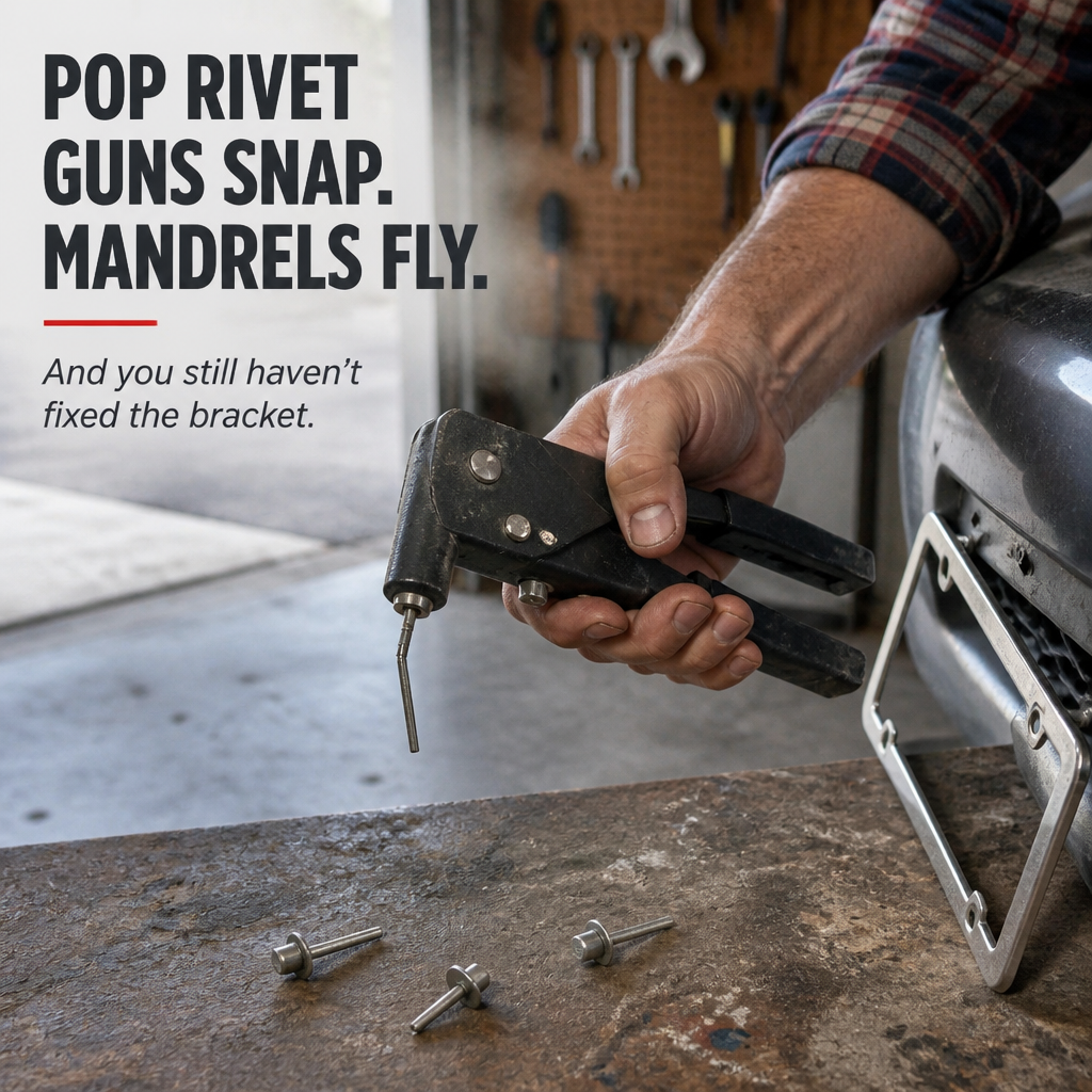 SteelSet™ Drive Rivets — Pin Metal & Plastic Tight Without a Rivet Gun