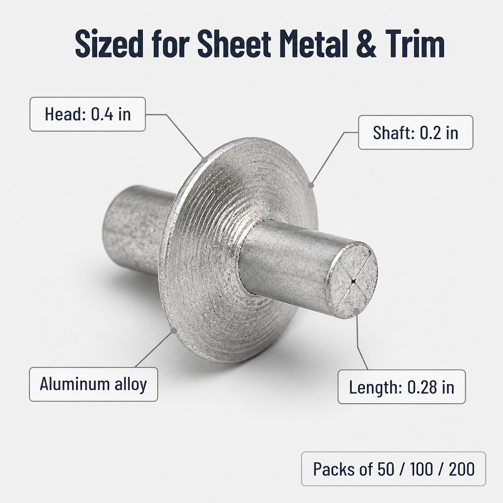 SteelSet™ Drive Rivets — Pin Metal & Plastic Tight Without a Rivet Gun