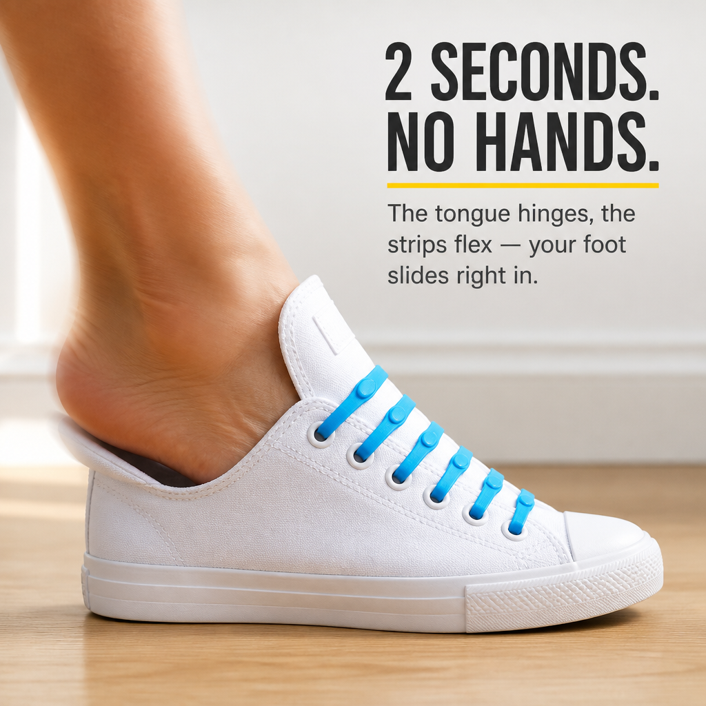RamoraLace™ — Tie Once and Turn Any Sneaker Into a Slip-On for Life