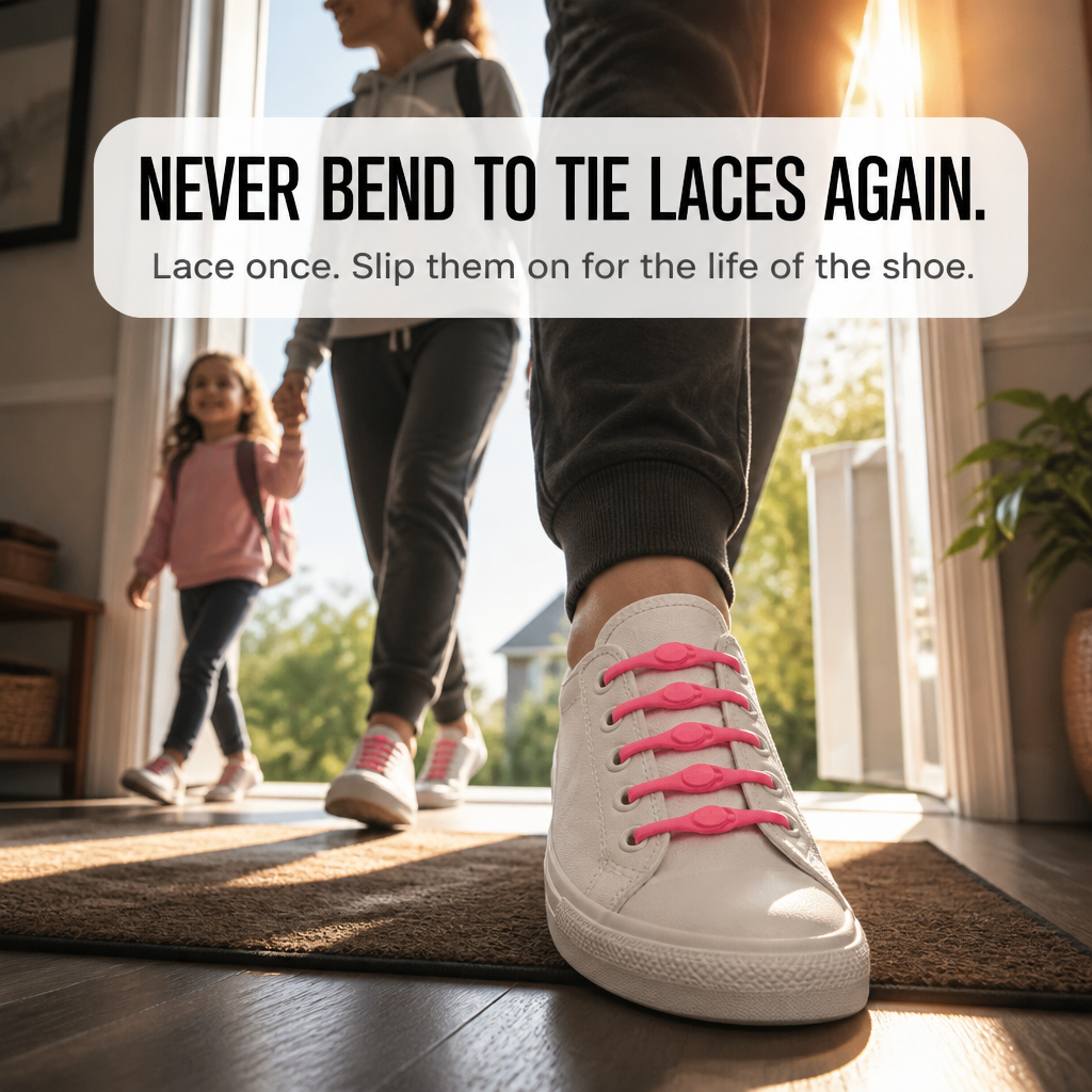 RamoraLace™ — Tie Once and Turn Any Sneaker Into a Slip-On for Life