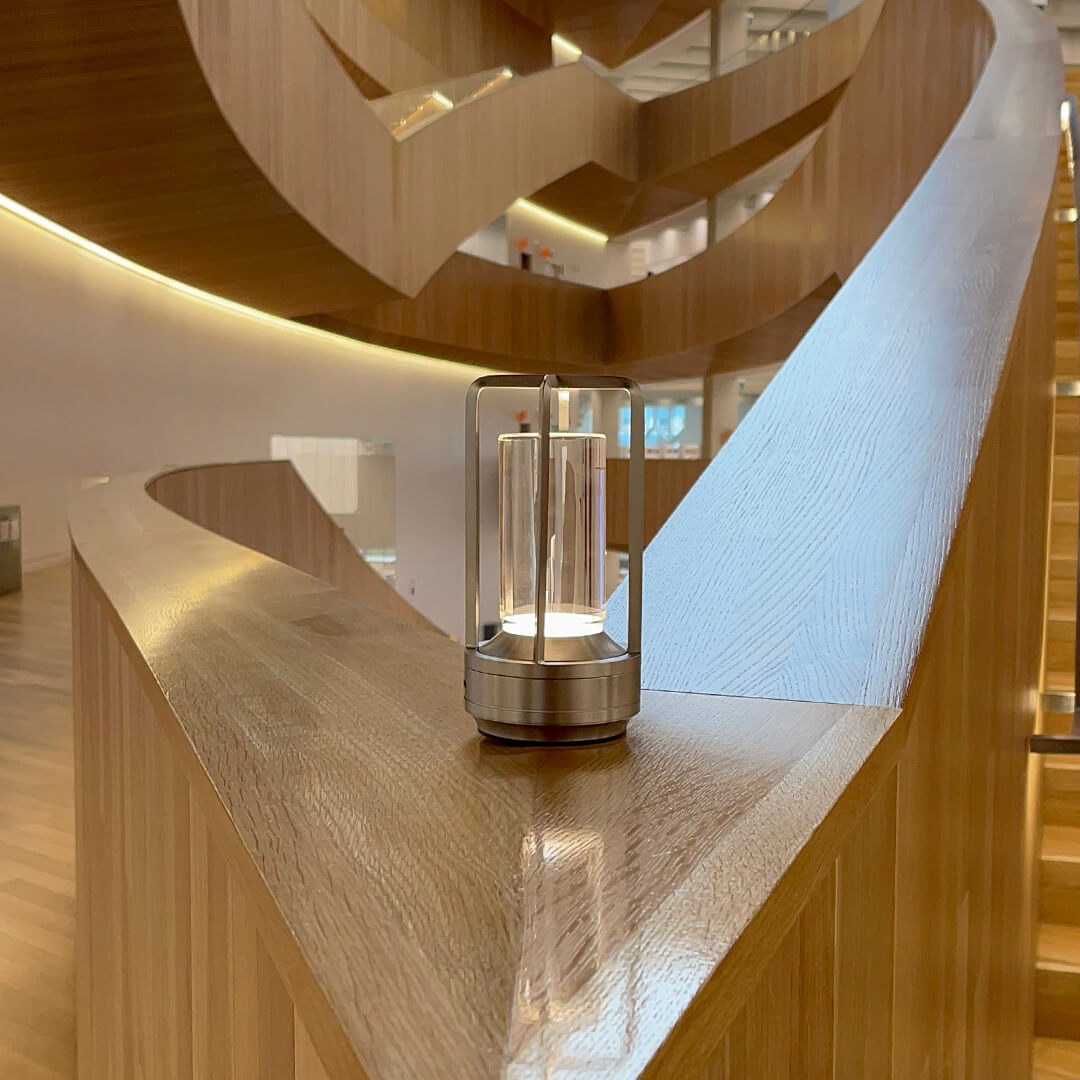 Lumiere Lantern Cordless Crystal Table Lamp