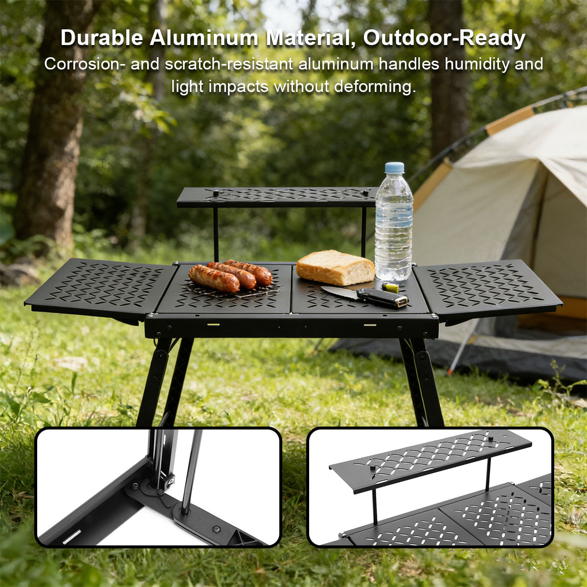Portable Aluminum Camping Table - Lightweight and Foldable