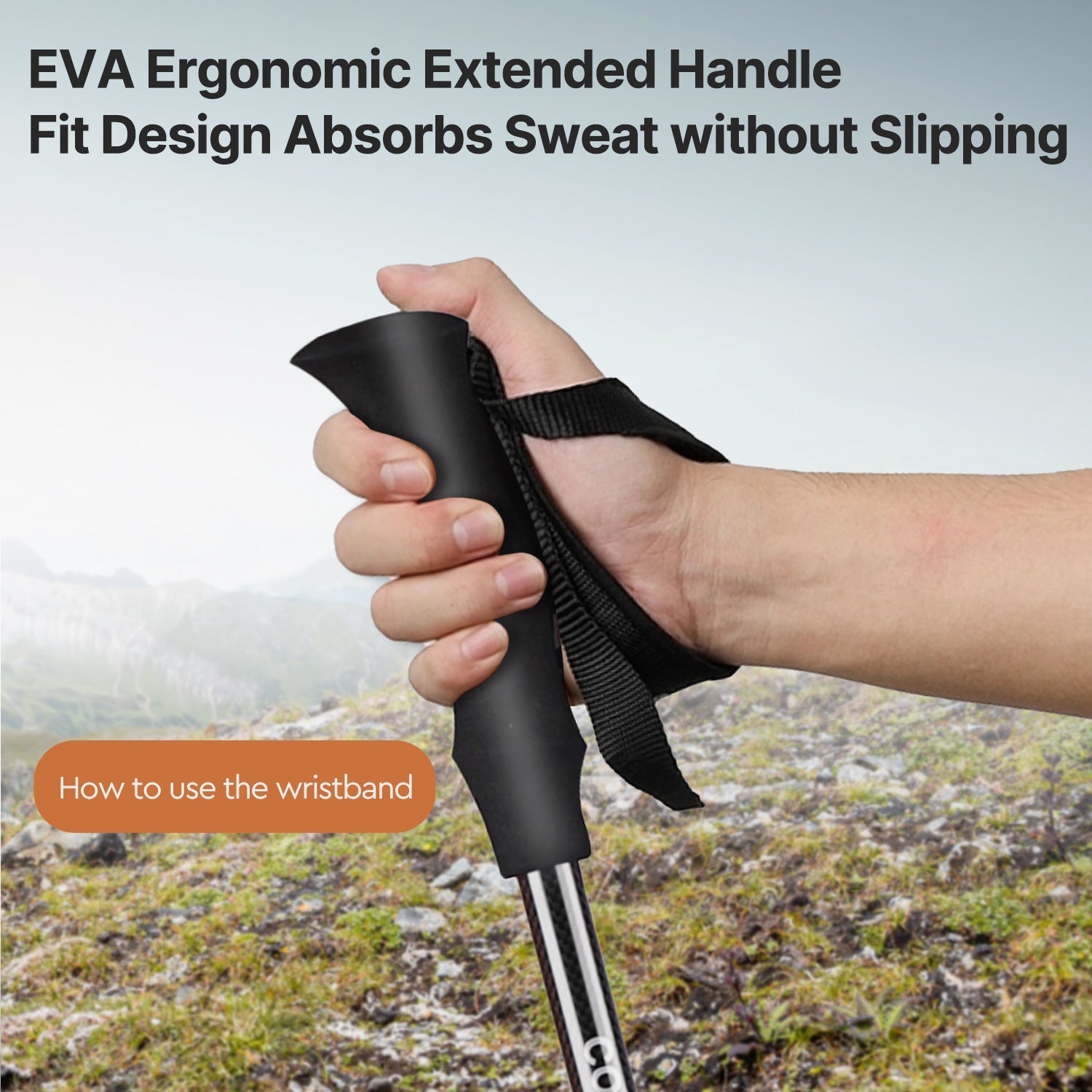Trekking Pole Made of Carbon Fiber