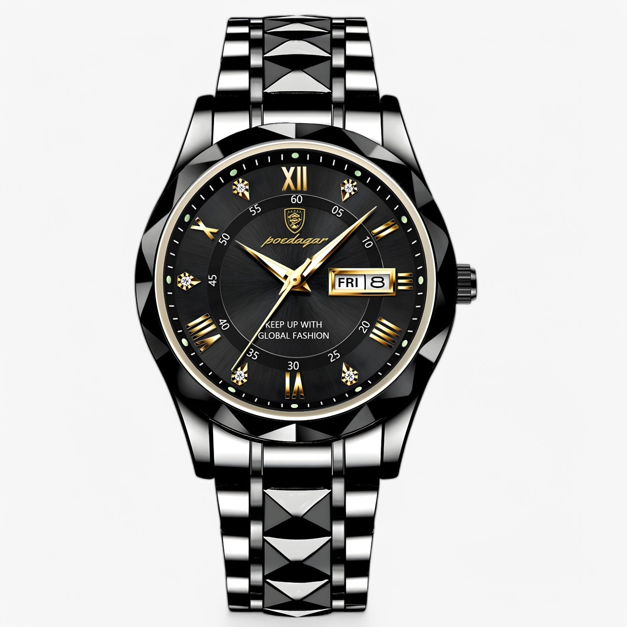 Men's Automatic Watch with Classic Leather Strap - 40mm