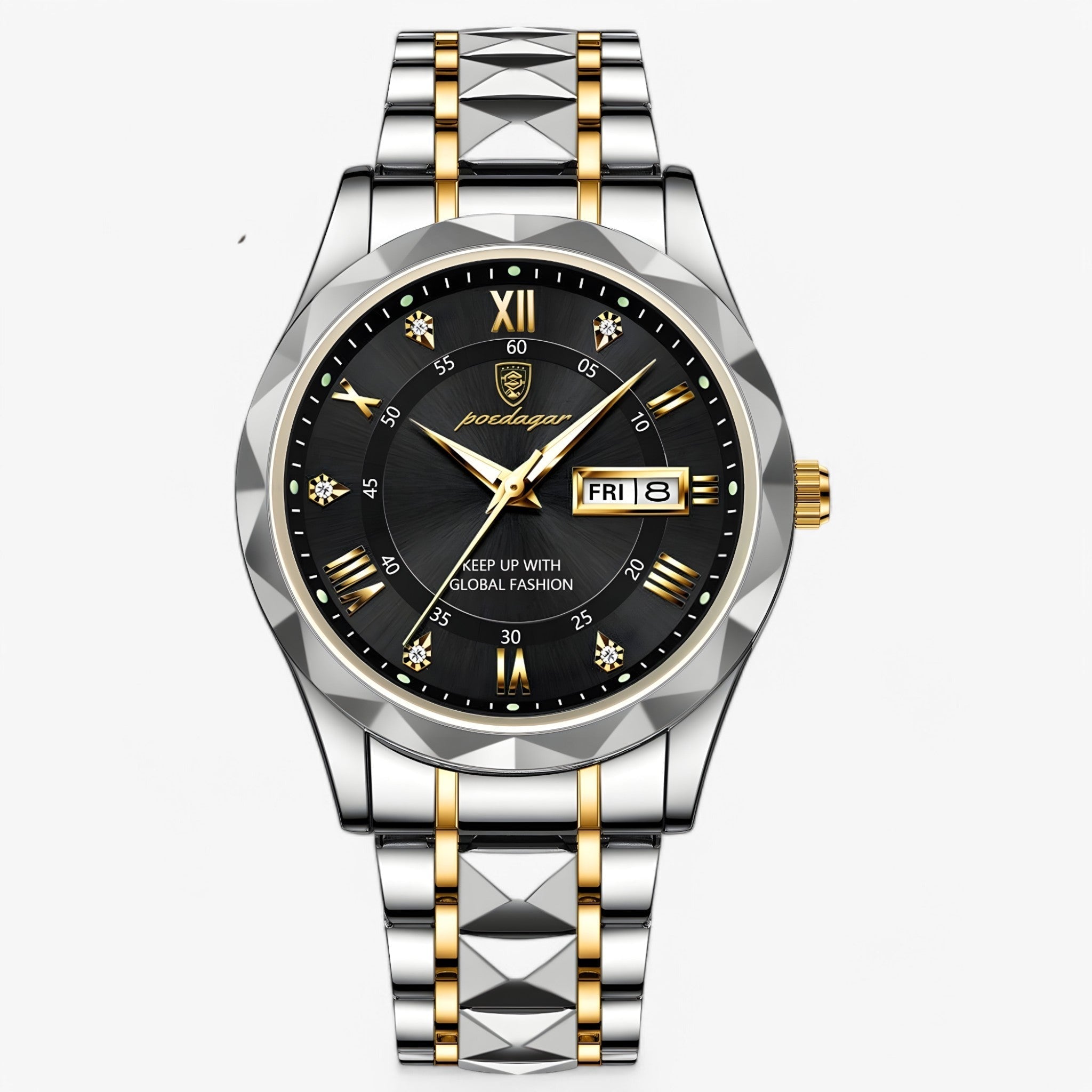 Men's Automatic Watch with Classic Leather Strap - 40mm