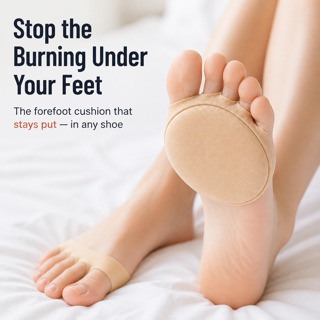 SolaceStep™ — Cushion the Ball of Your Foot and Stop the Burning in Heels