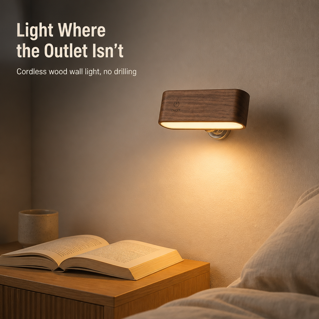 VertaLume™ — Stick It Anywhere, Swivel It Any Way, Glow All Night