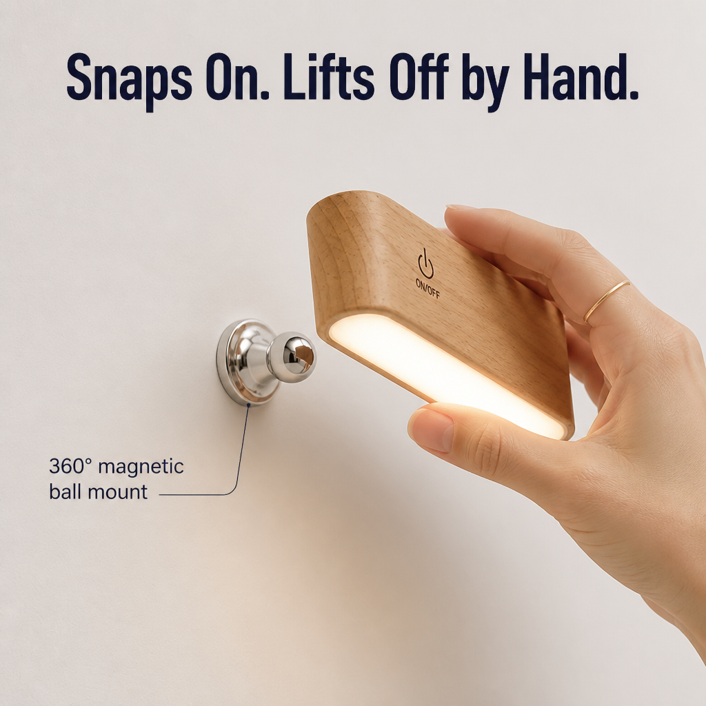 VertaLume™ — Stick It Anywhere, Swivel It Any Way, Glow All Night