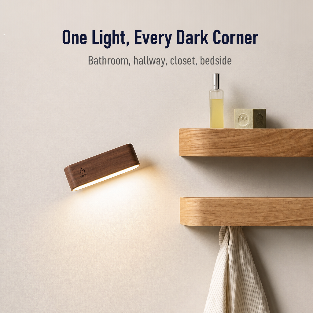VertaLume™ — Stick It Anywhere, Swivel It Any Way, Glow All Night