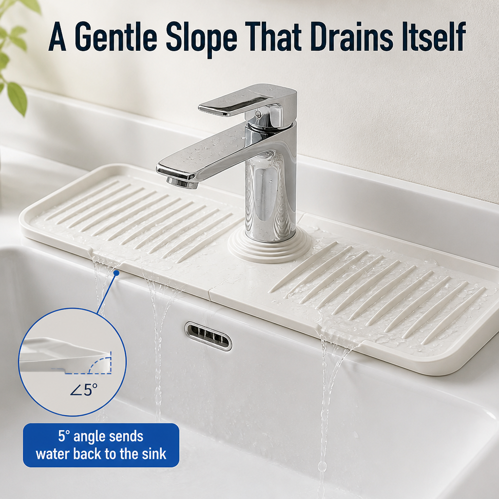 VantexMat™ — Catch Every Faucet Splash & Keep Your Counter Bone-Dry