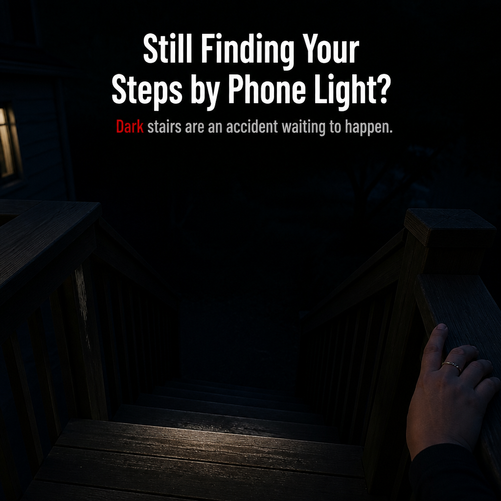 SunVanta™ — Light Up Dark Steps and Decks With Warm, Wire-Free Solar Glow