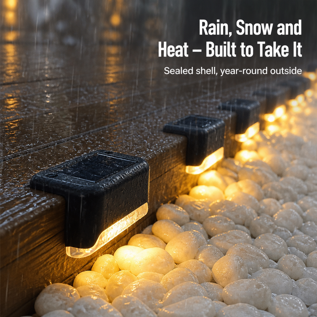 SunVanta™ — Light Up Dark Steps and Decks With Warm, Wire-Free Solar Glow