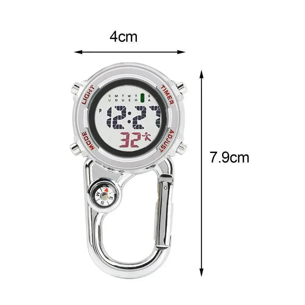 Pocket Watch with Clip-On Carabiner for Easy Attachment