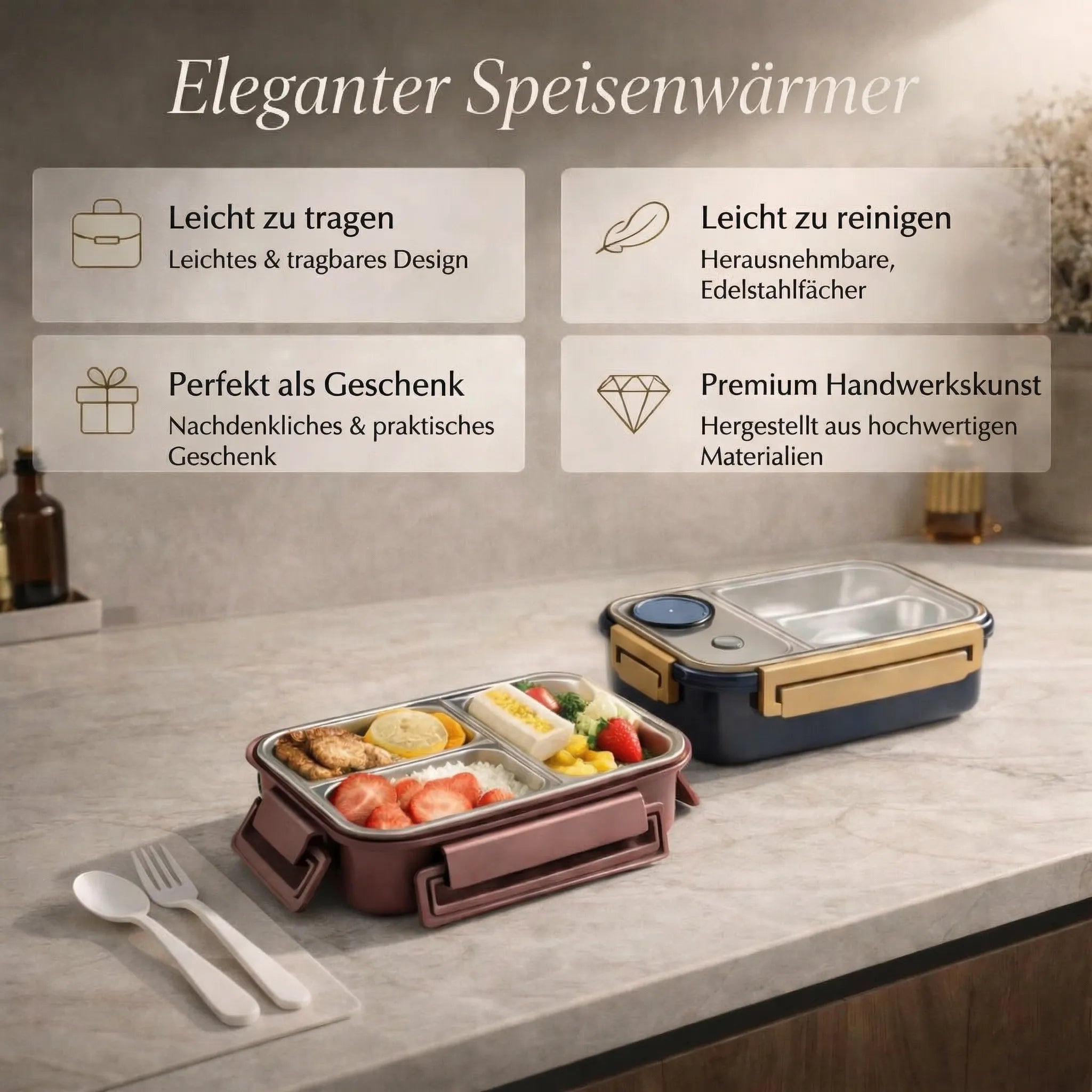 Stainless Steel Compartment Lunch Box