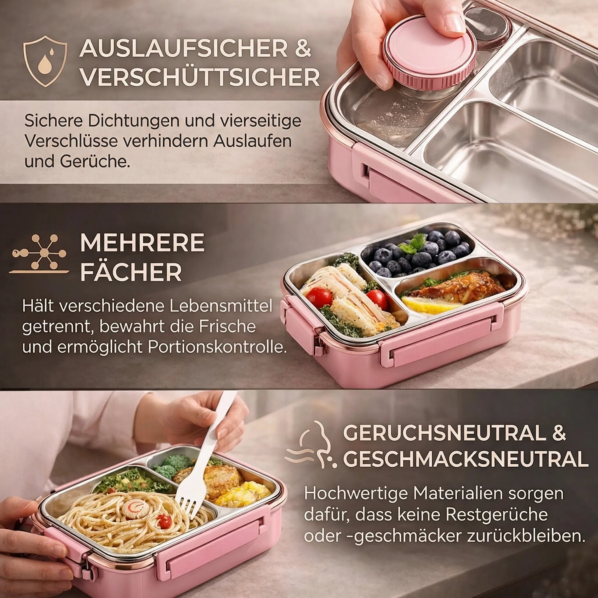Stainless Steel Compartment Lunch Box