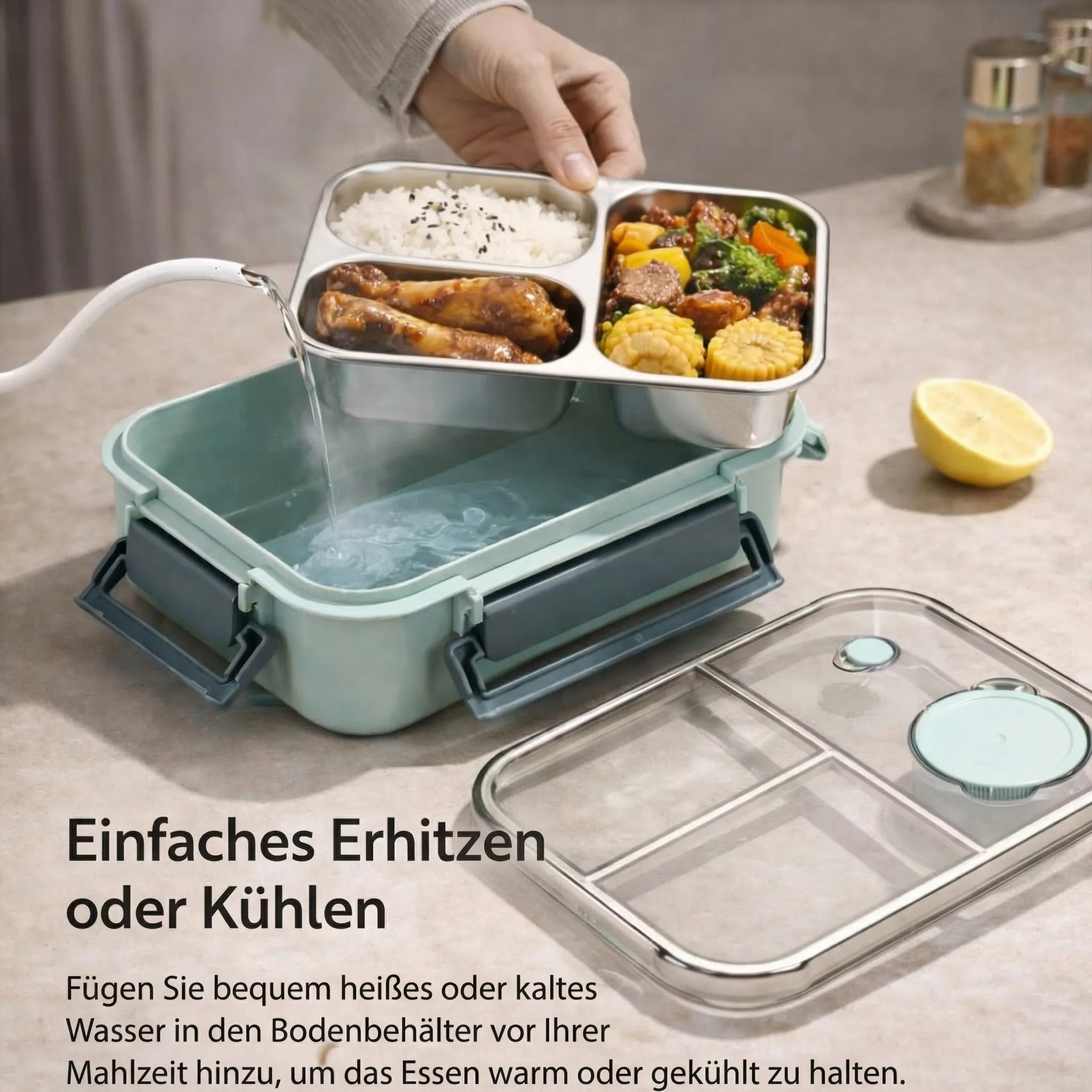 Stainless Steel Compartment Lunch Box