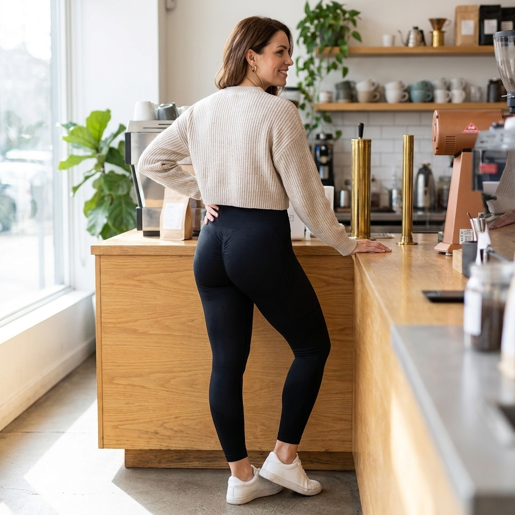 Curvesculpt™ – High-Waist Seamless Sculpting Compression Leggings