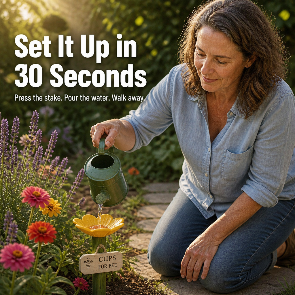 BloomNest™ — Save Thirsty Bees with the Prettiest Flower in Your Garden
