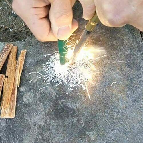 Emergency Survival Kit with Magnesium Fire Starter Shavings