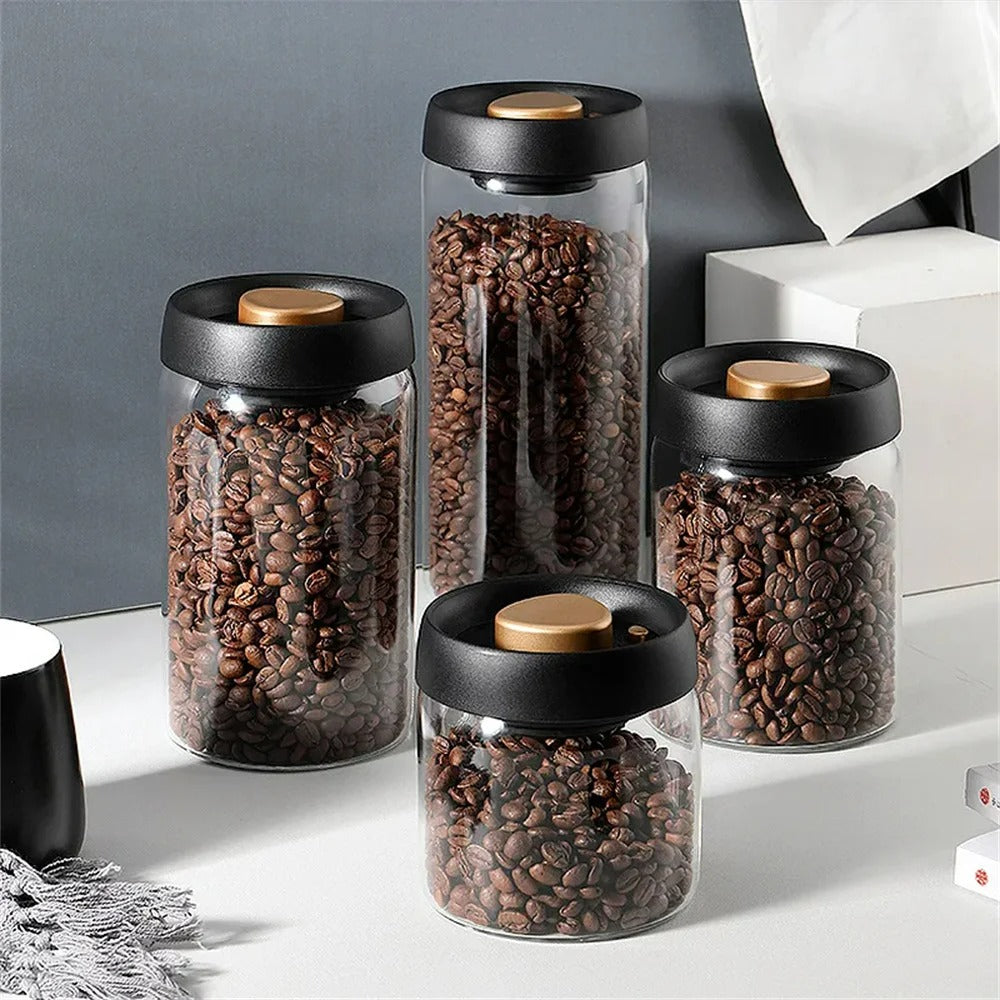 Sealed Storage Canister for Coffee Beans – Airtight Container for Freshness
