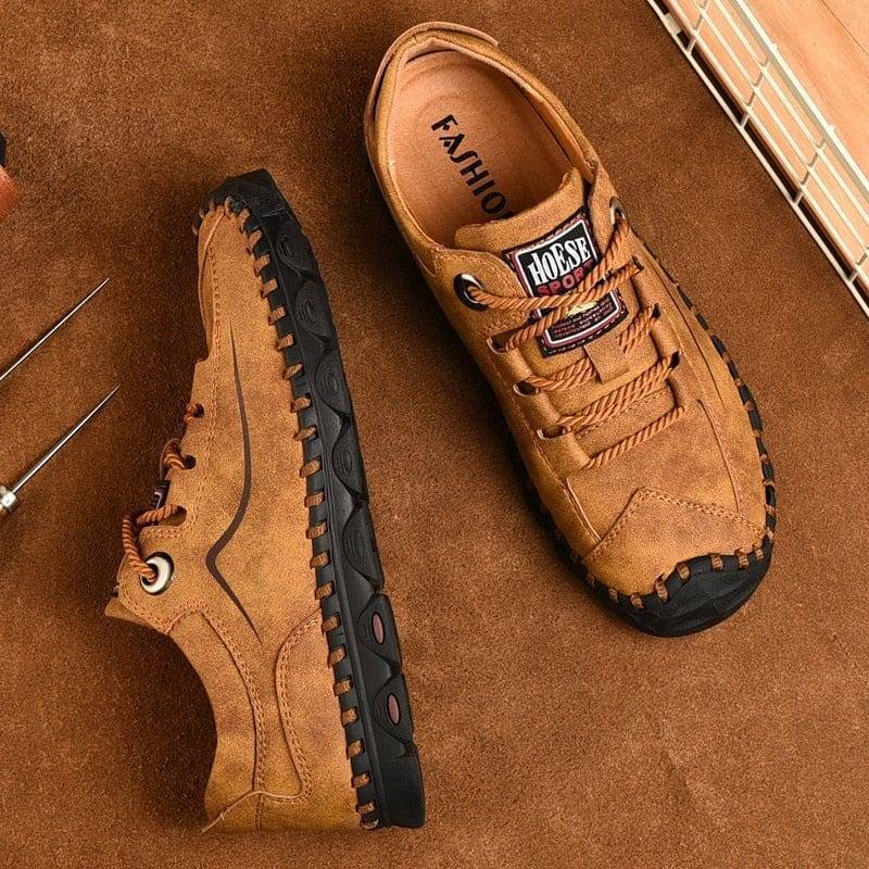 Tactical Hiking Footwear for Men - Breathable Leather Design