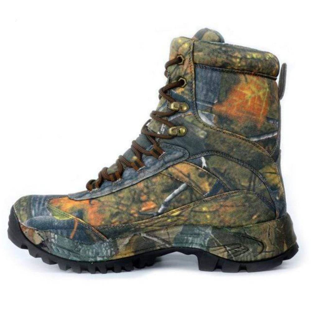 Water-Resistant Hiking Boots for Men in Camouflage Design