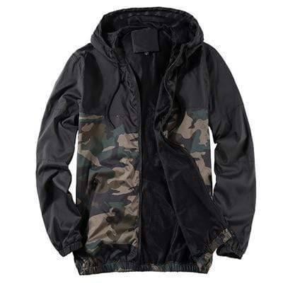 Outdoor Jacket for Men - Camouflage Windbreaker