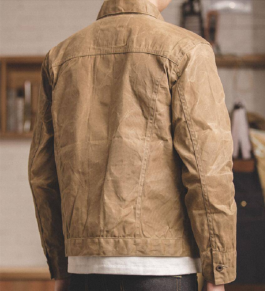 Casual Khaki Jacket for Men - Classic Style