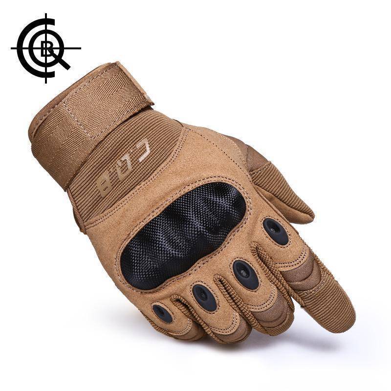 Tactical Gloves for Men - Full Finger Design with Knuckle Guard