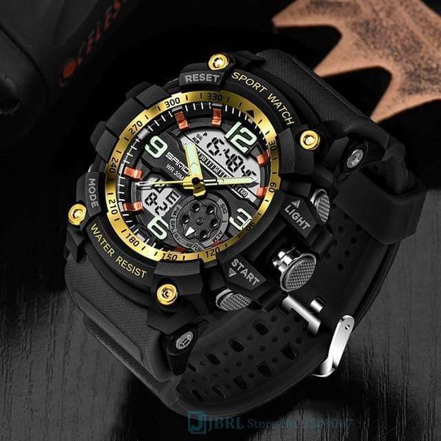 Outdoor Sports Watch for Men with Dual Display – Durable Design