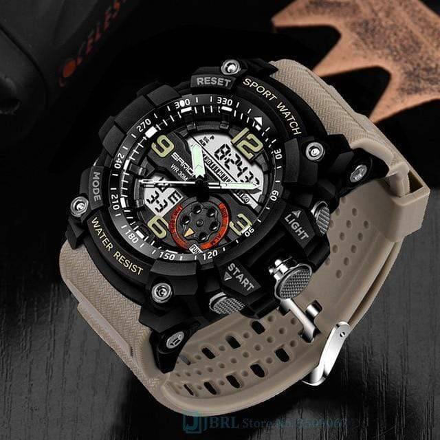 Outdoor Sports Watch for Men with Dual Display – Durable Design