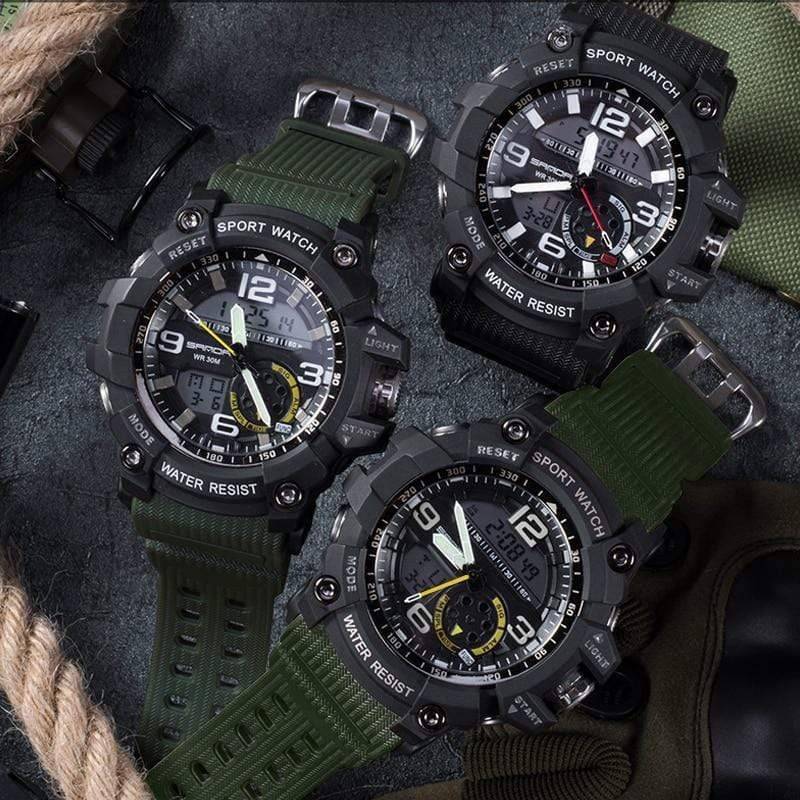 Outdoor Sports Watch for Men with Dual Display – Durable Design