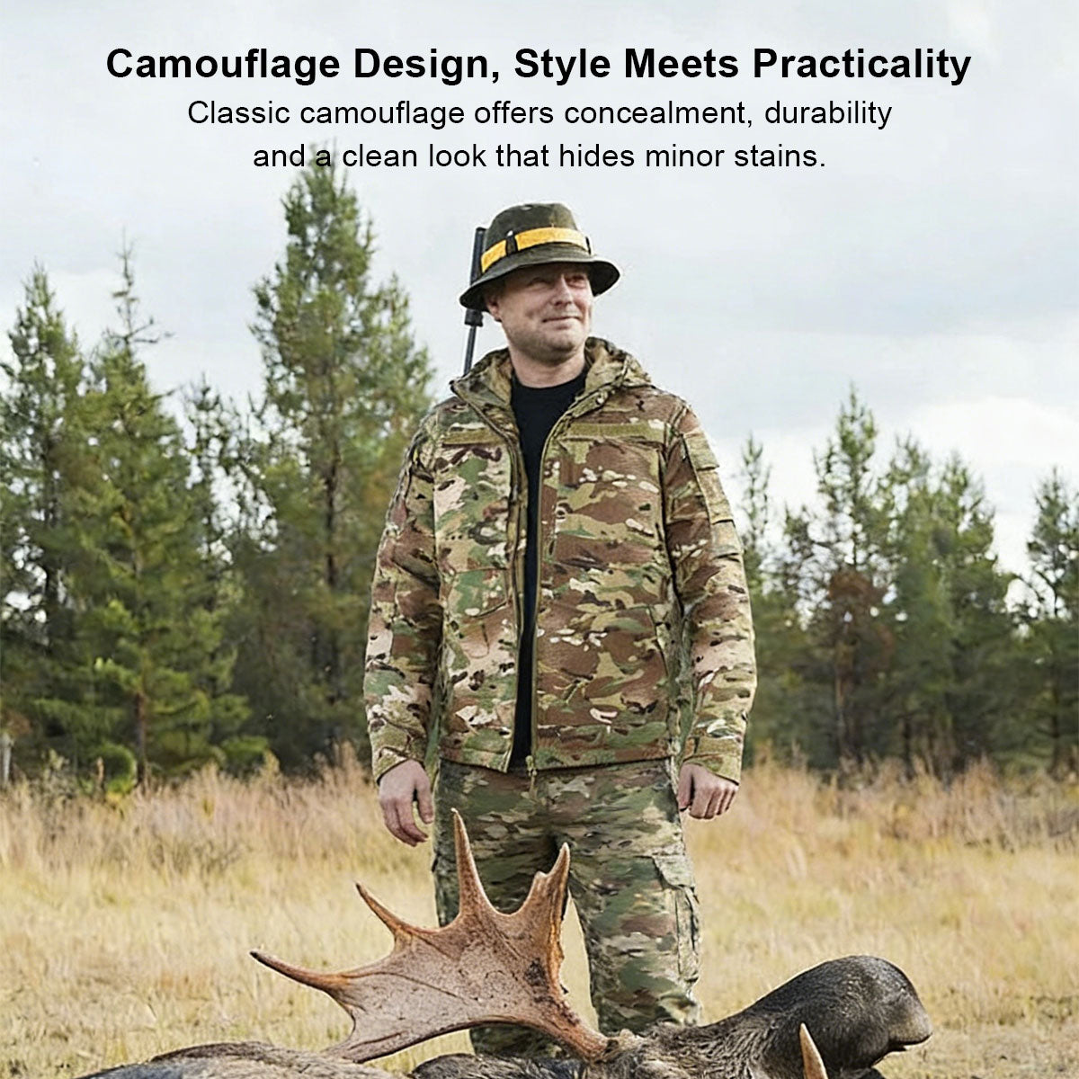 Camo Insulated Hoodie Set for Men – Hunting and Work Wear