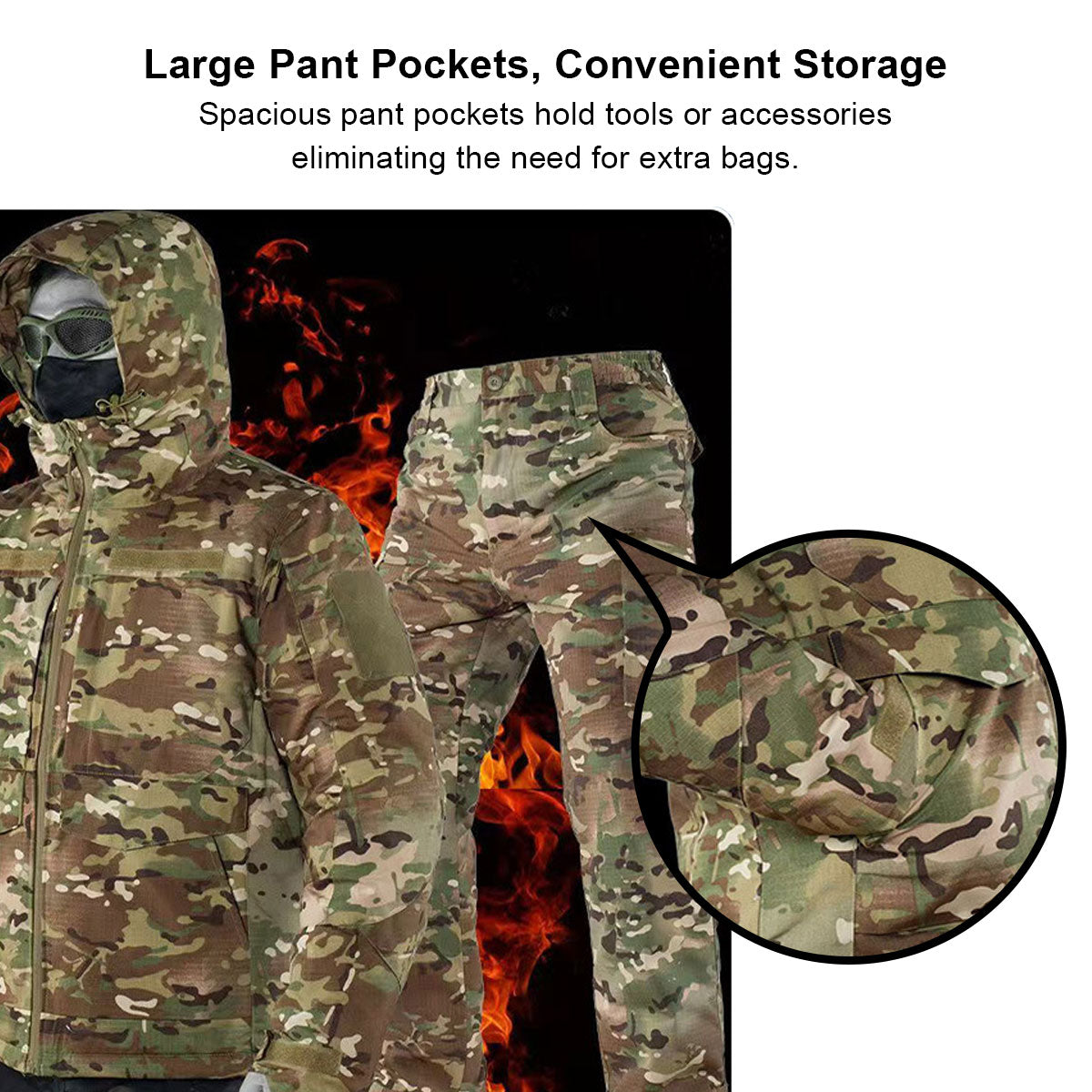 Camo Insulated Hoodie Set for Men – Hunting and Work Wear