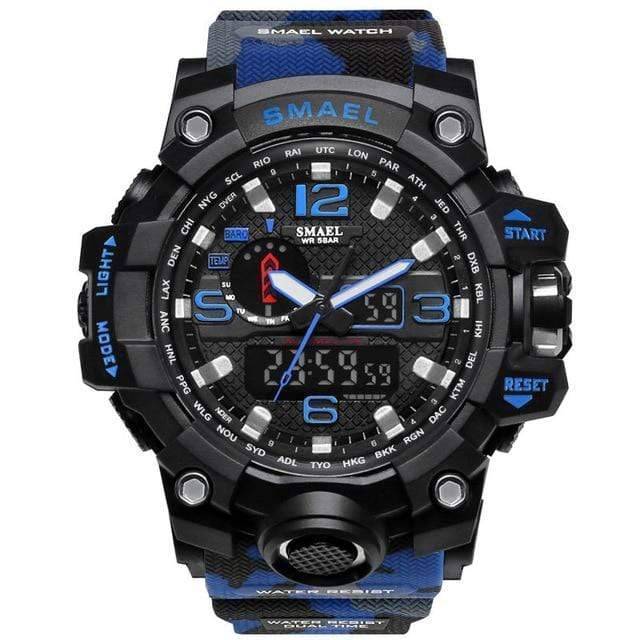 Dual Display Analog and Digital Watch for Men - Military Style