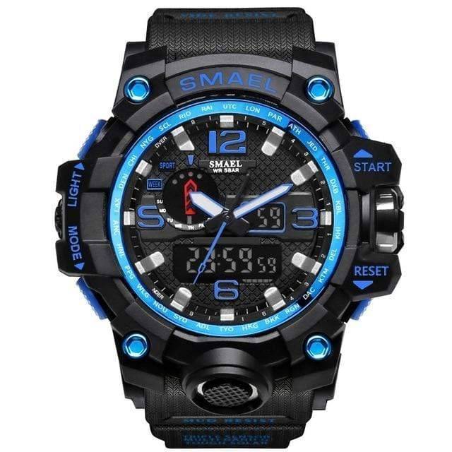 Dual Display Analog and Digital Watch for Men - Military Style