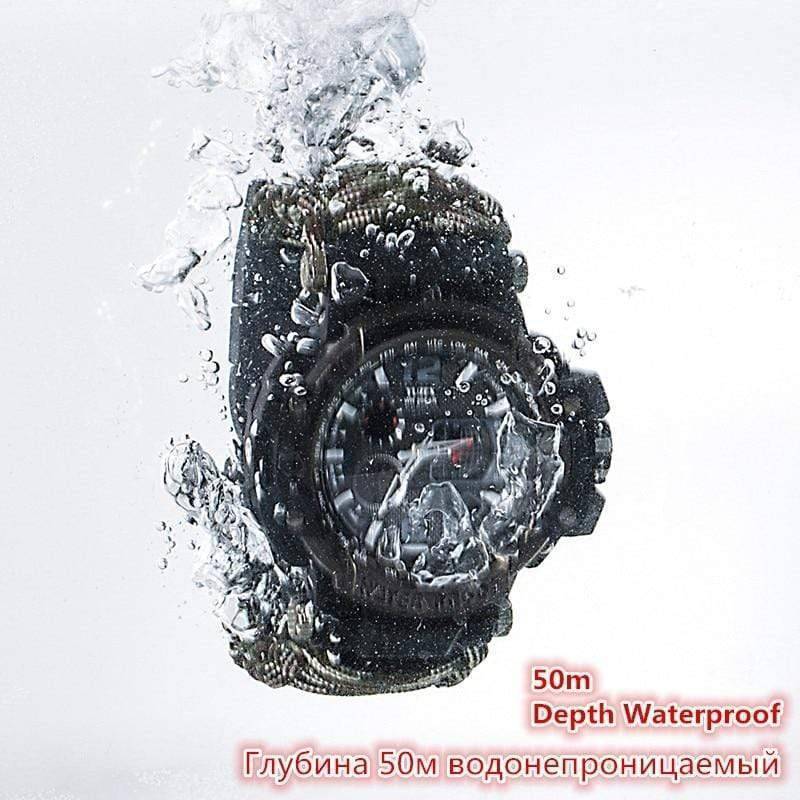 Waterproof Survival Watch for Men with Multi-functional Paracord Design