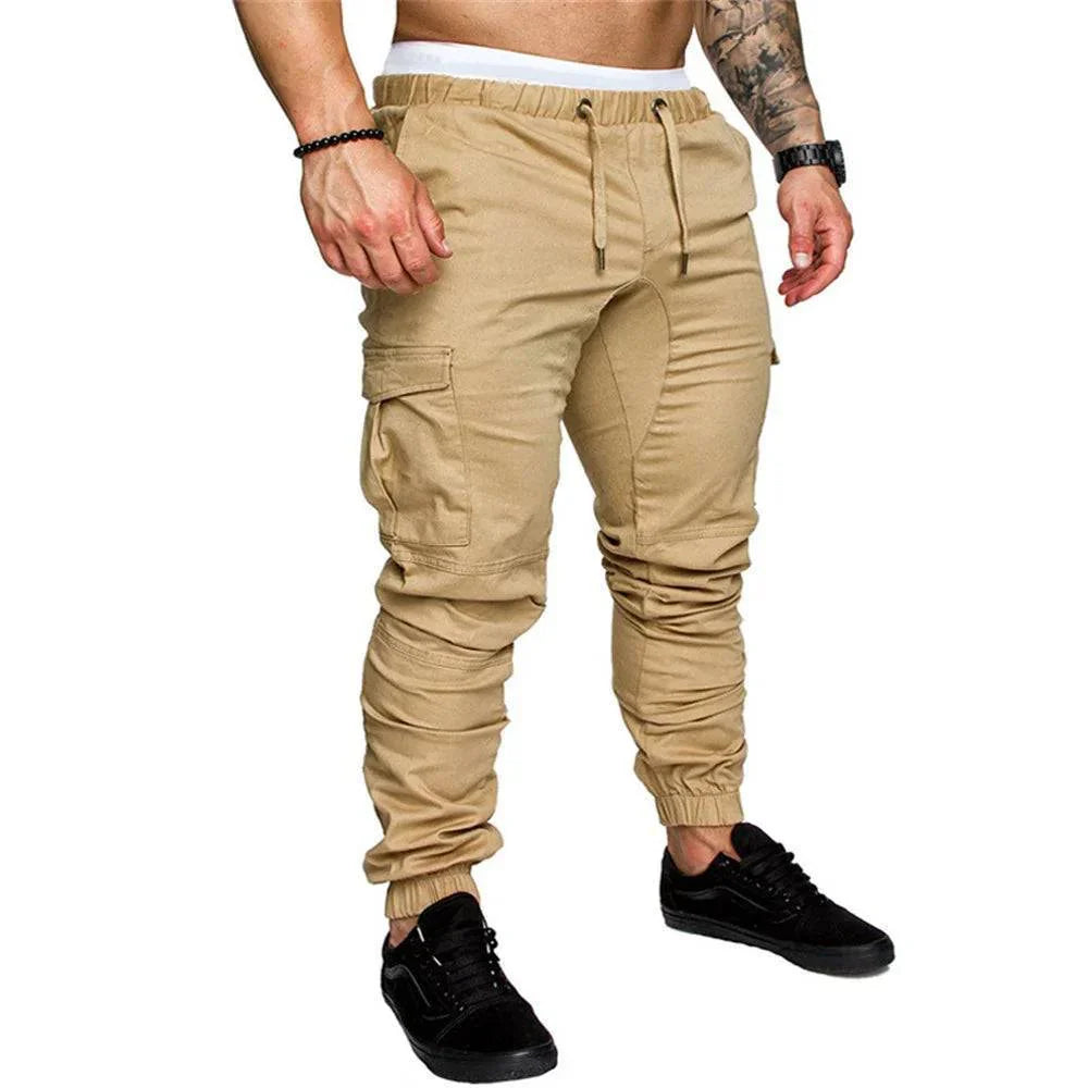 Men's Outdoor Cargo Trousers with Multiple Pockets