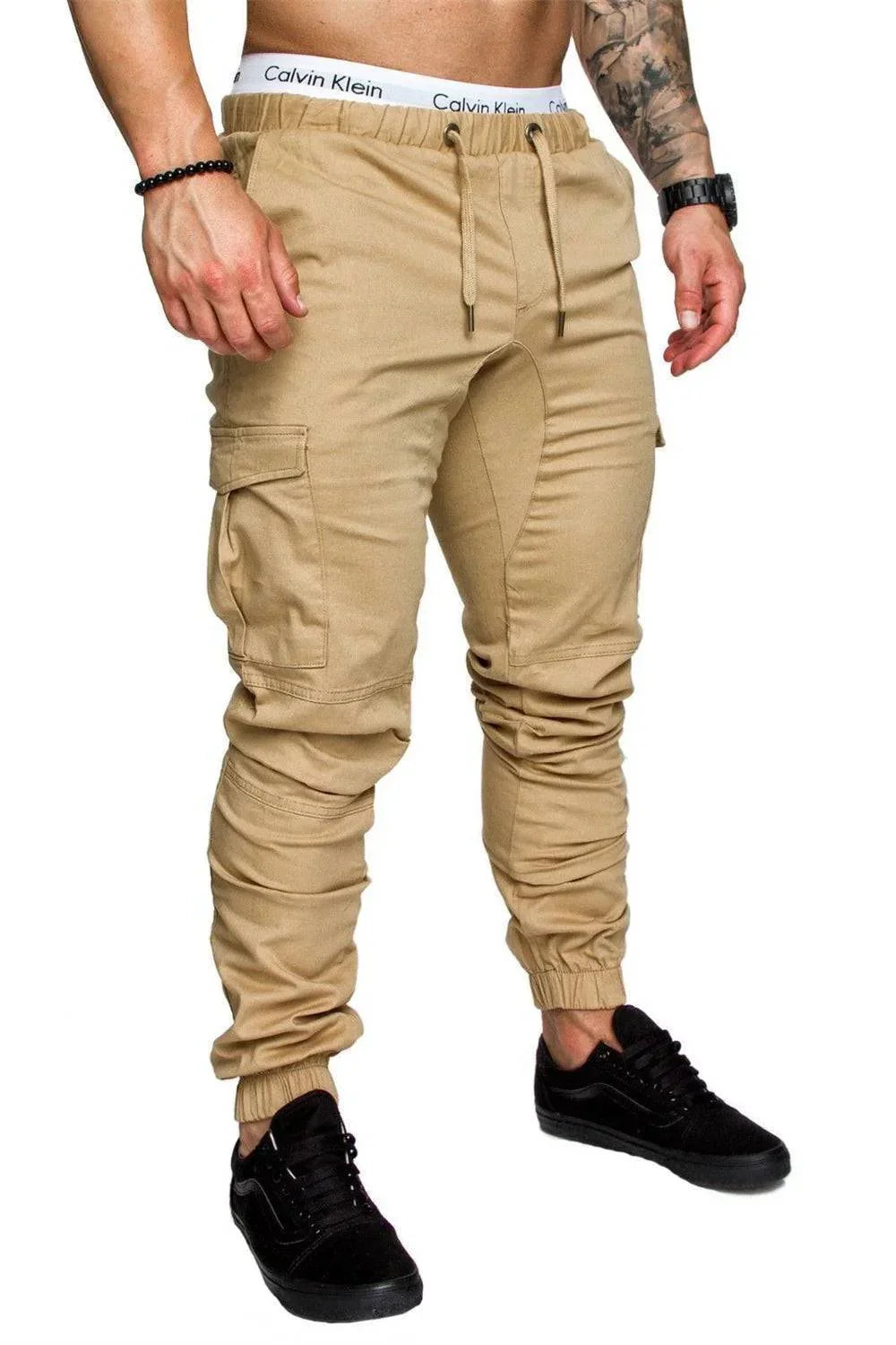 Men's Outdoor Cargo Trousers with Multiple Pockets