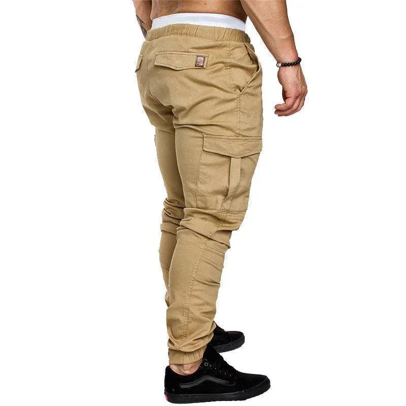 Men's Outdoor Cargo Trousers with Multiple Pockets