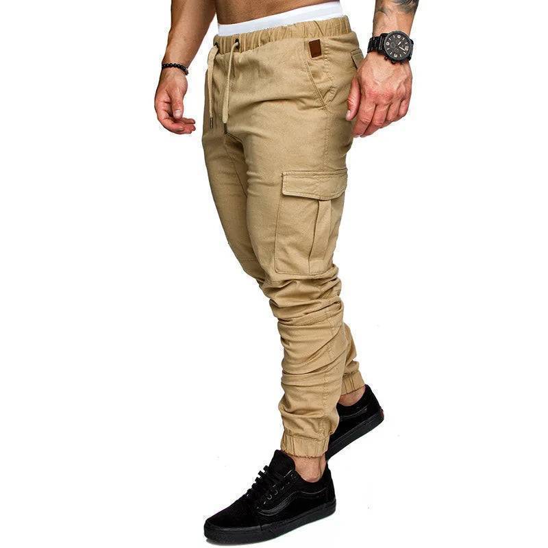 Men's Outdoor Cargo Trousers with Multiple Pockets