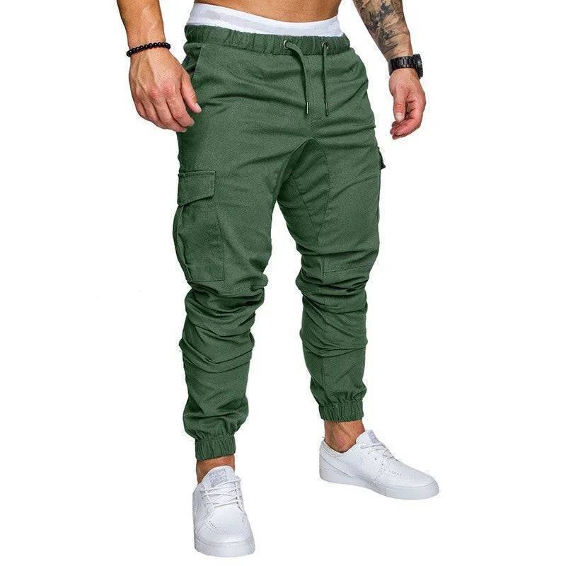 Men's Outdoor Cargo Trousers with Multiple Pockets