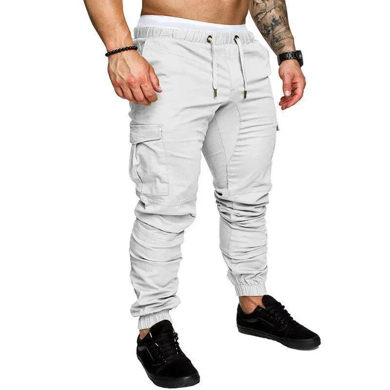 Men's Outdoor Cargo Trousers with Multiple Pockets
